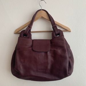 Purple Jil Sander Hobo Shoulder Bag